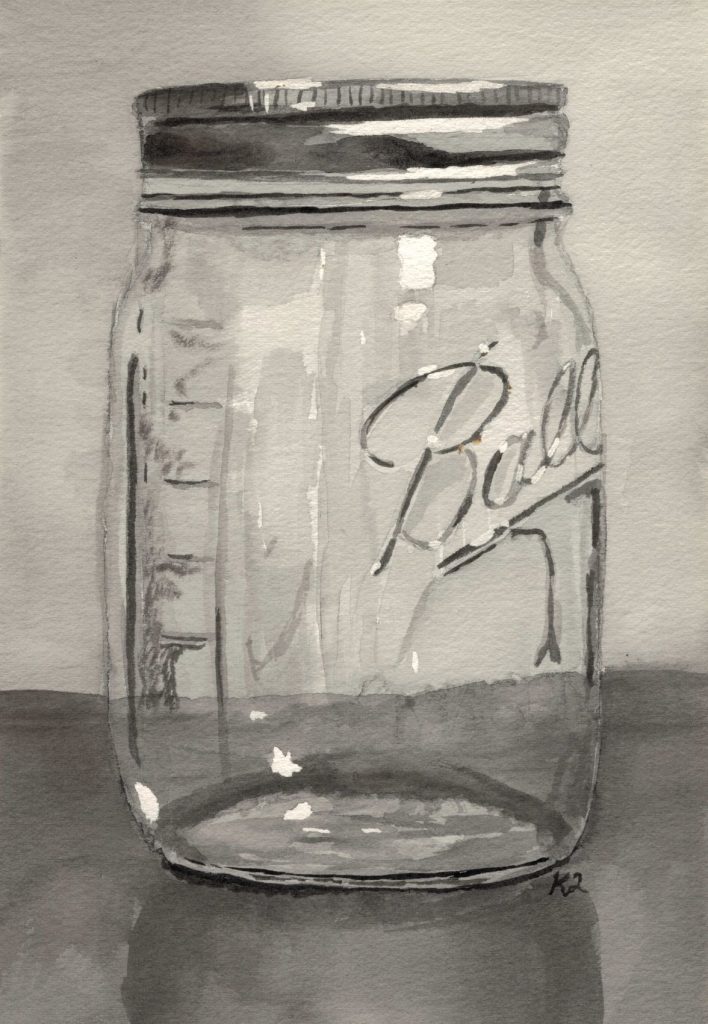 2009 Reflection of a Canning Jar Natural