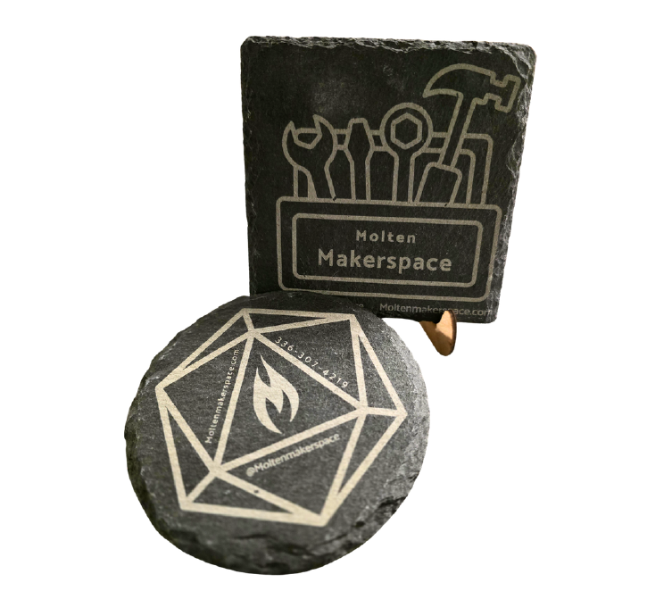 laser engraved coasters